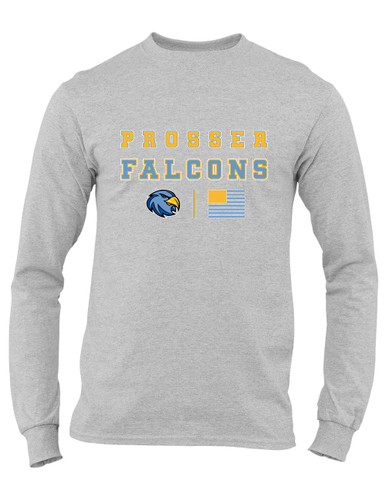 Prosser Falcons Spirit Flag Men's Premium LS T-Shirt