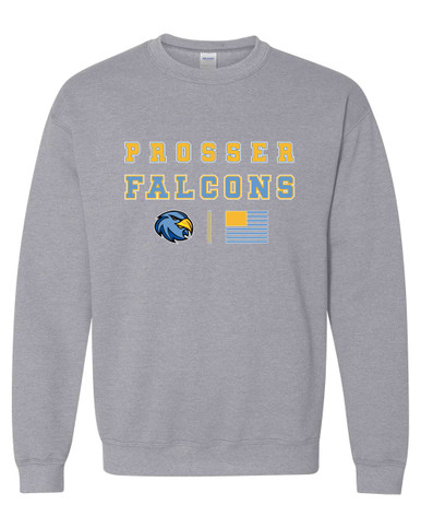Prosser Falcons Spirit Flag Men's Sweatshirt