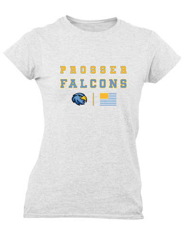 Prosser Falcons Spirit Flag Women's Premium SS T-Shirt