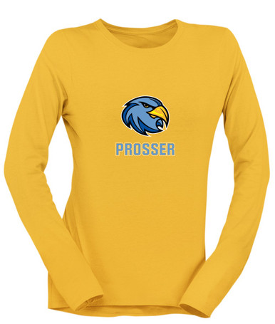 Prosser Falcons Mascot #2 Women's LS T-Shirt