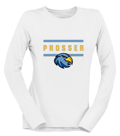 Prosser Falcons Mascot #4 Women's Premium LS T-Shirt