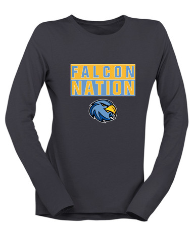 Prosser Falcons Nation #1 Women's Premium LS T-Shirt