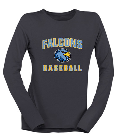 Prosser Falcons Baseball #1 Women's Premium LS T-Shirt