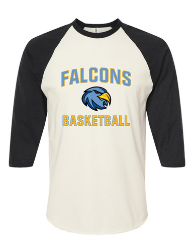 Prosser Falcons Basketball #1 Women's Baseball T-Shirt