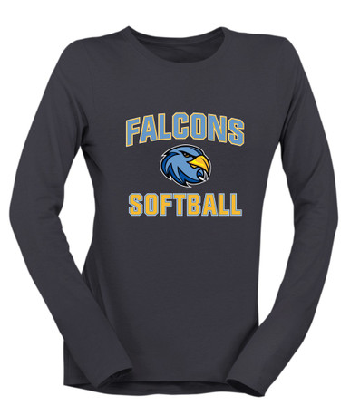 Prosser Falcons Softball #1 Women's Premium LS T-Shirt