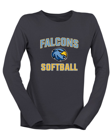 Prosser Falcons Softball #1 Women's LS T-Shirt