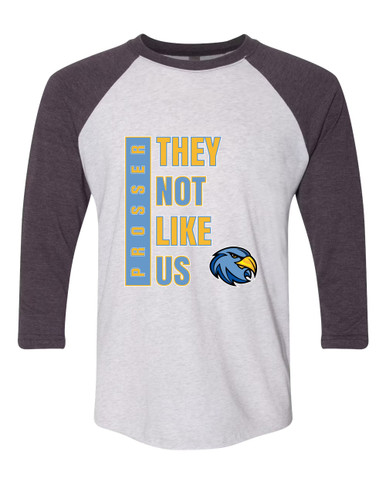 Prosser Falcons They Not Like Us #1 Men's Baseball T-Shirt