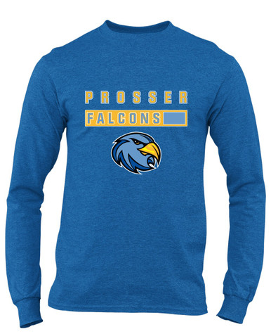 Prosser Falcons Mascot #7 Men's LS T-Shirt