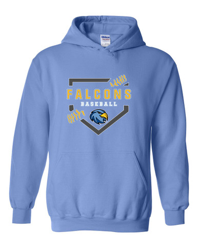 Prosser Falcons Baseball #2 Men's Hoodie