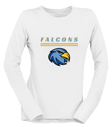 Prosser Falcons Mascot #8 Women's LS T-Shirt