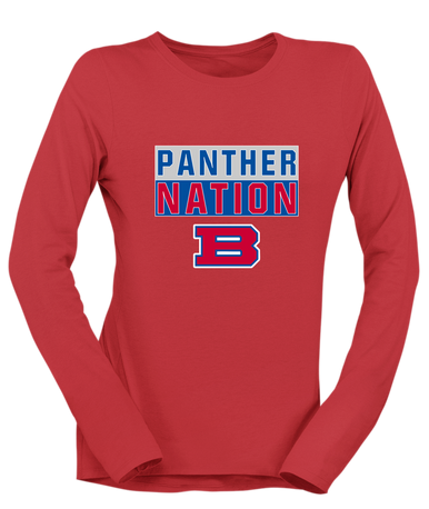 Bartlett Panthers Nation #1 Women's LS T-Shirt