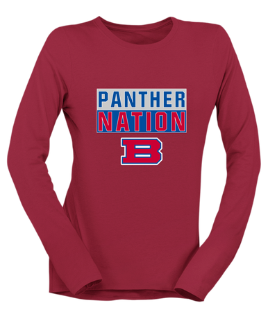 Bartlett Panthers Nation #1 Women's Premium LS T-Shirt