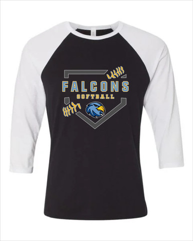 Prosser Falcons Softball #2 Women's Baseball T-Shirt