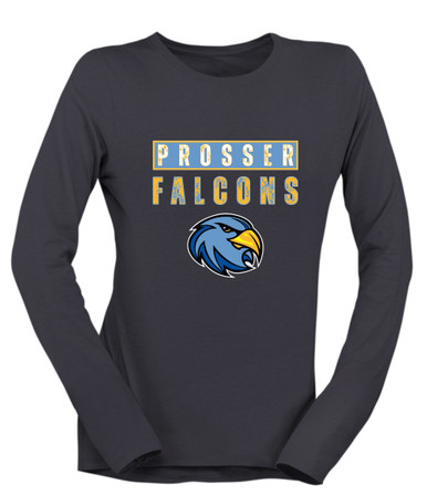 Prosser Falcons Mascot #9 Women's Premium LS T-Shirt