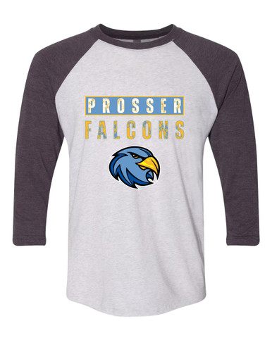 Prosser Falcons Mascot #9 Women's Baseball T-Shirt