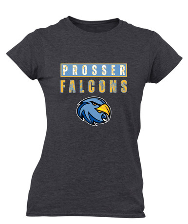 Prosser Falcons Mascot #9 Women's SS T-Shirt