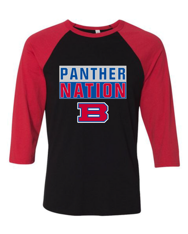 Bartlett Panthers Nation #1 Women's Baseball T-Shirt