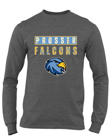 Prosser Falcons Mascot #9 Men's Premium LS T-Shirt