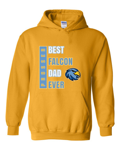 Prosser Falcons Best Falcon Dad Men's Hoodie