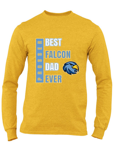 Prosser Falcons Best Falcon Dad Men's LS T-Shirt