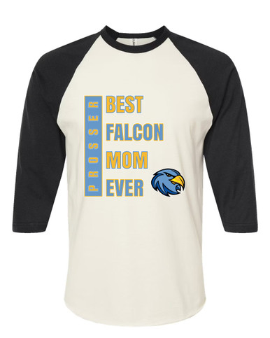 Prosser Falcons Best Falcon Mom Women's Baseball T-Shirt