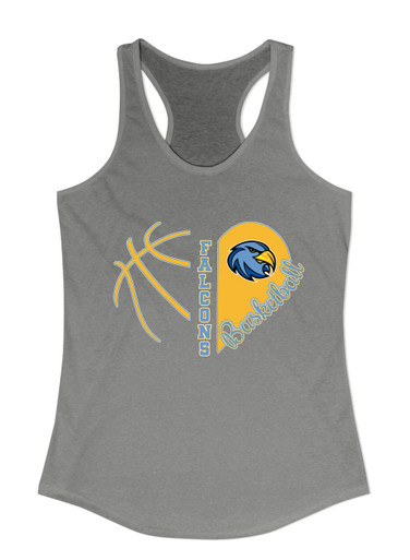 Prosser Falcons Heart Basketball Women's Tank Top