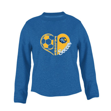 Prosser Falcons Heart Soccer Women's Sweatshirt