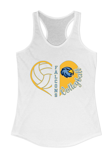 Prosser Falcons Heart Volleyball Women's Tank Top
