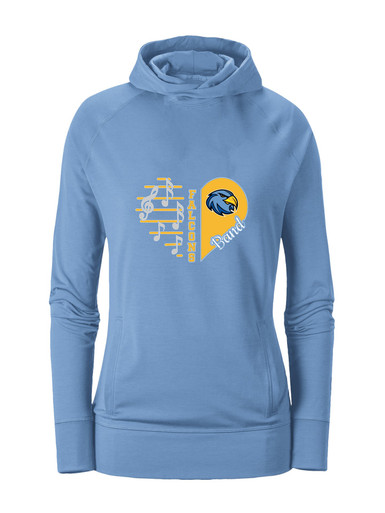 Prosser Falcons Heart Band Women's Hoodie
