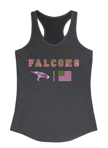 Eastlake Falcons Pink Camo Flag Women's Tank Top
