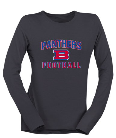 Bartlett Panthers Football #1 Women's LS T-Shirt