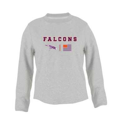 Eastlake Falcons Team Colors Flag Women's Sweatshirt