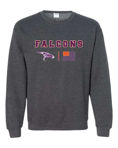 Eastlake Falcons Team Colors Flag Men's Sweatshirt
