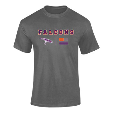 Eastlake Falcons Team Colors Flag Men's Premium SS T-Shirt