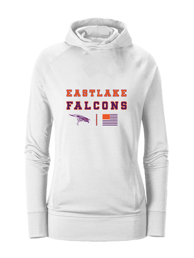 Eastlake Falcons Spirit Flag Women's Hoodie
