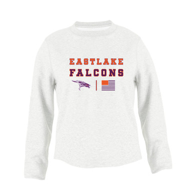 Eastlake Falcons Spirit Flag Women's Sweatshirt
