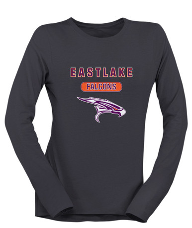 Eastlake Falcons Mascot #3 Women's LS T-Shirt