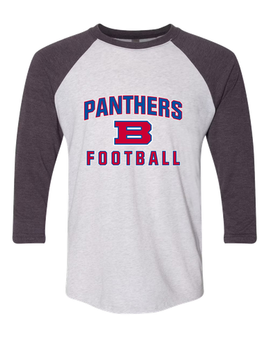 Bartlett Panthers Football #1 Women's Baseball T-Shirt