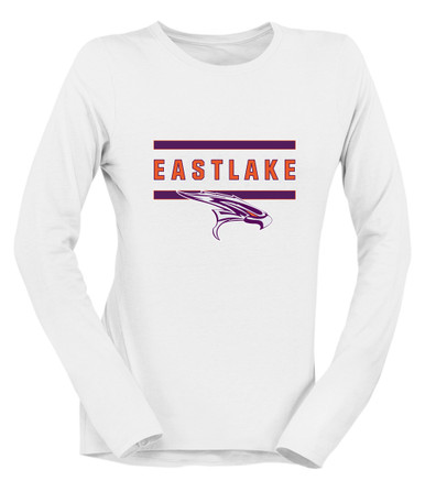 Eastlake Falcons Mascot #4 Women's LS T-Shirt