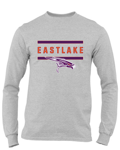 Eastlake Falcons Mascot #4 Men's LS T-Shirt