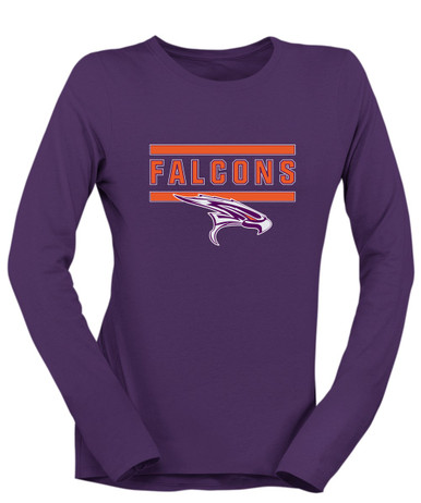Eastlake Falcons Mascot #5 Women's LS T-Shirt