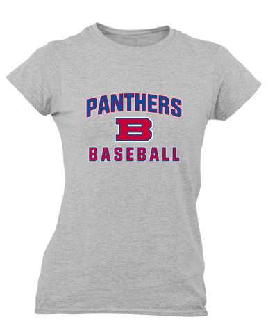 Bartlett Panthers Baseball #1 Women's Premium SS T-Shirt