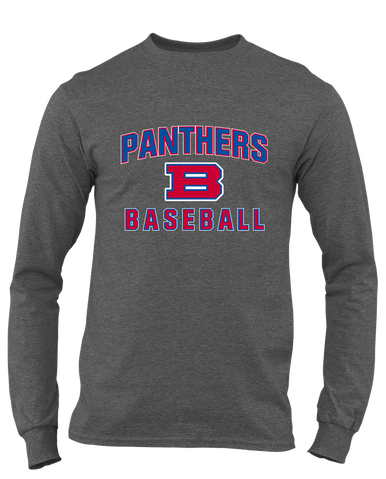 Bartlett Panthers Baseball #1 Men's LS T-Shirt
