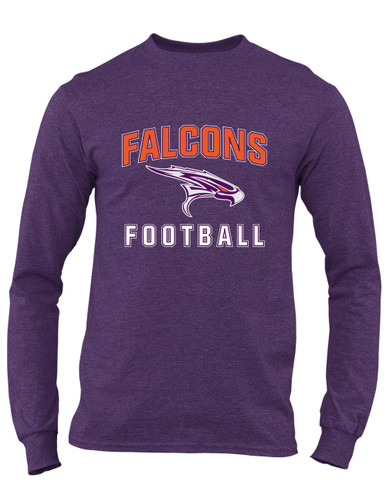 Eastlake Falcons Football #1 Men's LS T-Shirt