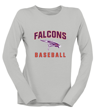 Eastlake Falcons Baseball #1 Women's Premium LS T-Shirt