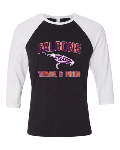 Eastlake Falcons Track & Field Women's Baseball T-Shirt