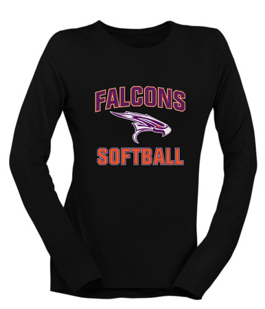 Eastlake Falcons Softball #1 Women's Premium LS T-Shirt