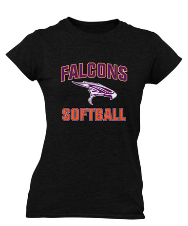 Eastlake Falcons Softball #1 Women's Premium SS T-Shirt