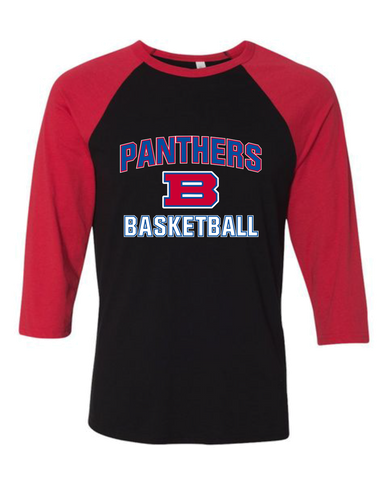 Bartlett Panthers Basketball #1 Women's Baseball T-Shirt