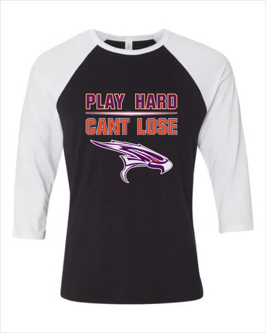 Eastlake Falcons Play Hard, Can't Lose Men's Baseball T-Shirt
